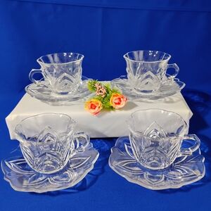 SOGA Crystal 4 Teacup Set 💵Just Discounted 💵